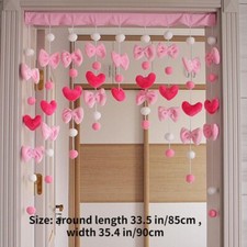 Ad Arco Porta Tendine Peluche Pompom Palla a Forma di Cuore Carino Fai-da-Te