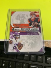 2020 PANINI CONTENDERS BURROW / JEFFERSON ROUND NUMBERS #RN-BJ 