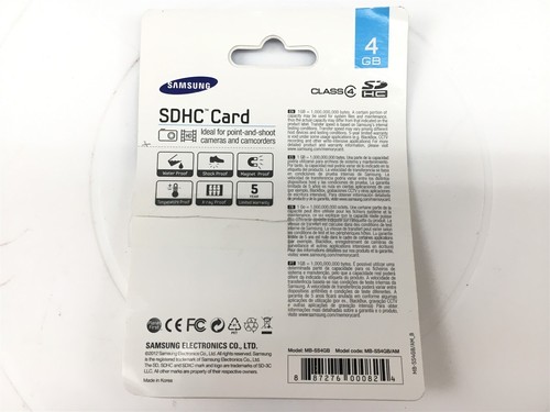 Samsung 4GB SDHC Card MB-SS4GB - Picture 3 of 3