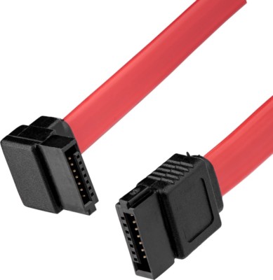 StarTech SATA18RA1 18'' Internal Red SATA Cable Straight Right Angle 46cm 50-3