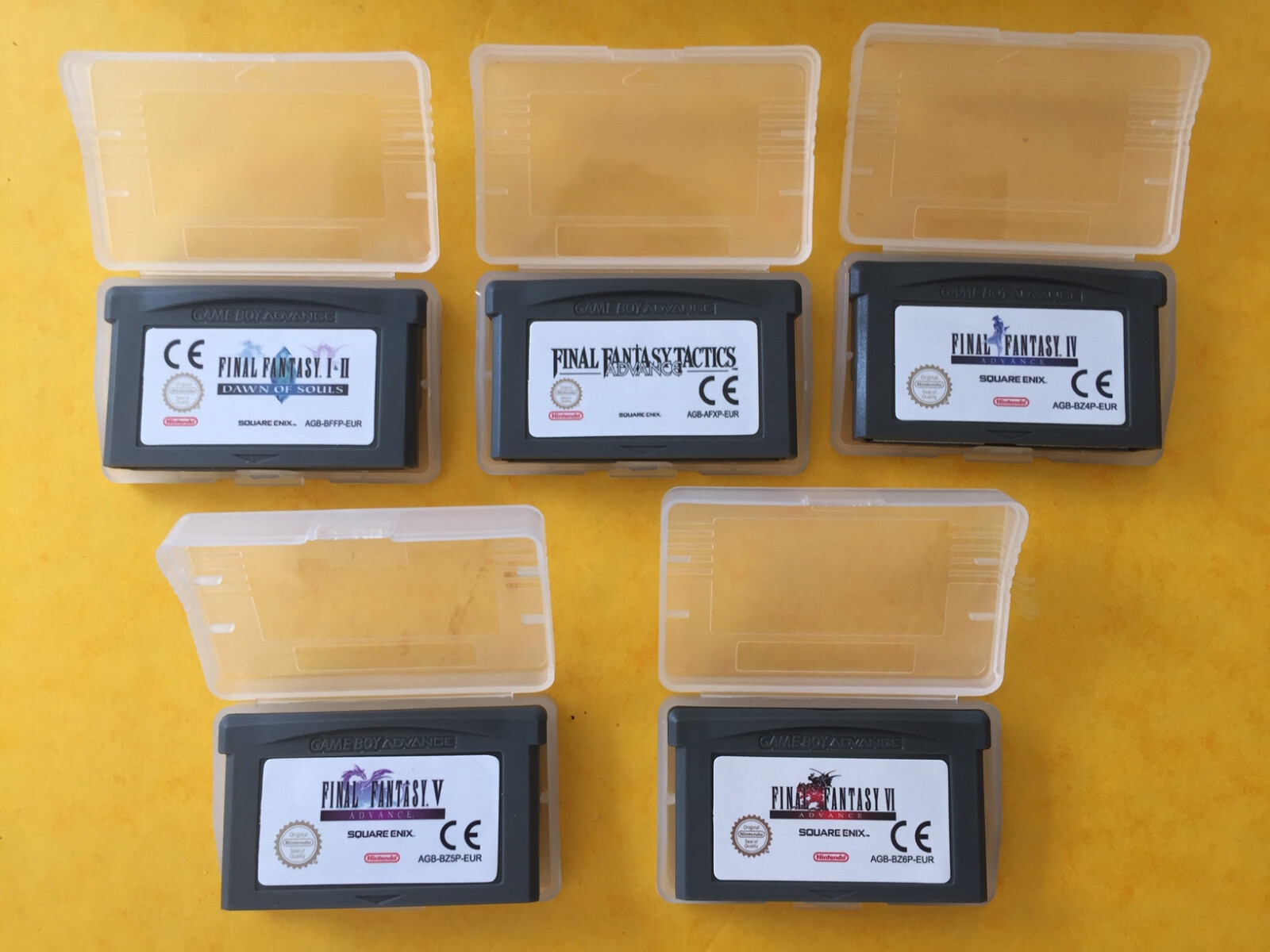 Final Fantasy -  1+2, Tactics, 4, 5, 6 - GBA Gameboy Advance - Game Boy SP II VI