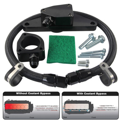 Performance Kühlmittel Bypass Nylonschlauch Kit für 07.5-18 Dodge Ram 6.7 6.7L