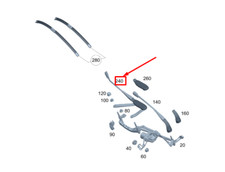 MERCEDES-BENZ EQS V297 Wischerarm vorne rechts LHD A2978205201 NEU ORIGINAL