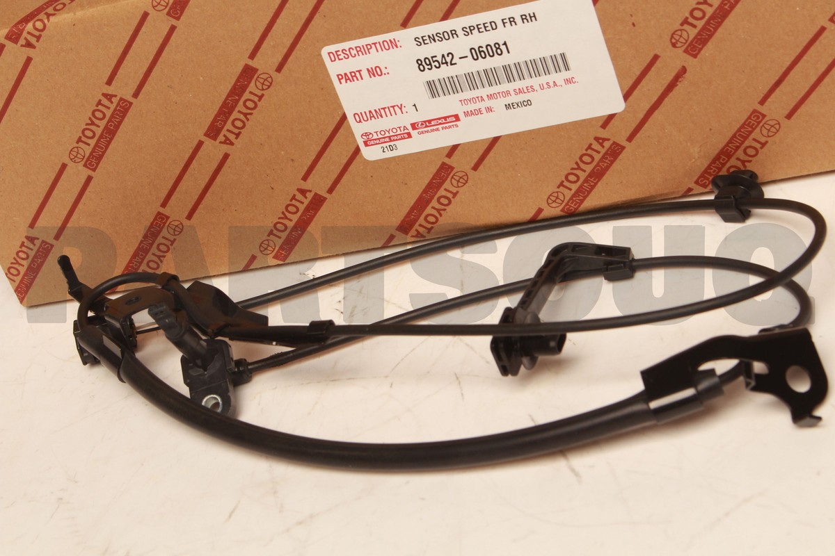 8954206081 Genuine Toyota SENSOR SPEED FR RH 89542-06081 | eBay