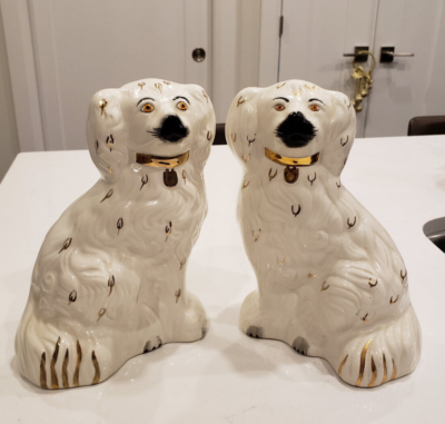 Antique Beswick English Staffordshire Spaniel Dog Pair 1378-5