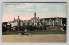 State Reformatory Elmira New York NY Old Car City Street View 1911 Postcard