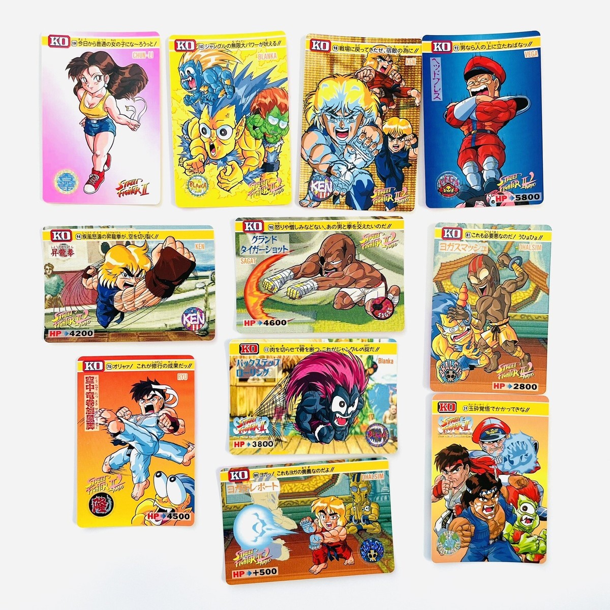 ストリートファイト２カードゲーム STREET FIGHTER II 2 Trading Card Game 1993 1994 Lot 11 types
