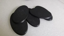 Pack of 5, 75x42 mm Plastic Oval Bases Miniature Wargames Table gaming TEXTURED