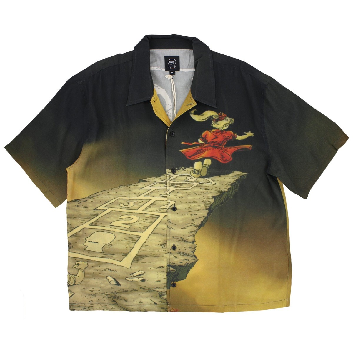 Brain Dead Men's Button Up Shirt Korn Follow the Leader Graphic