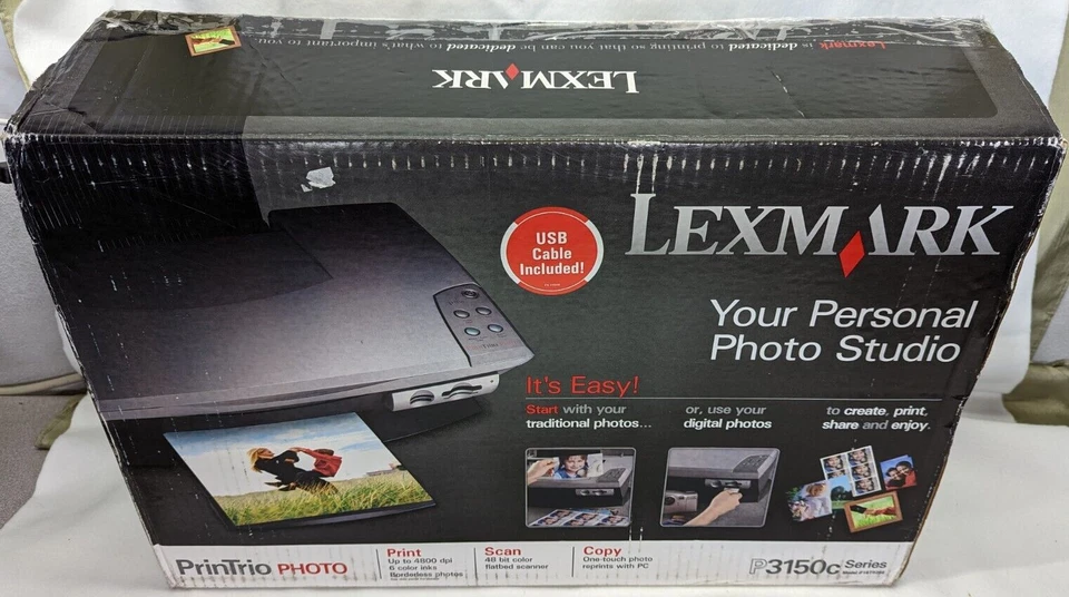 Lexmark Print Trio Photo Printer P3150c 16T0286 NEW open box Scan Copy  - Image 3 of 4