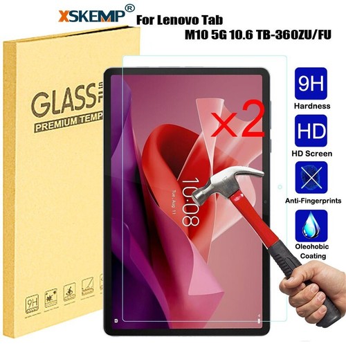 2 PACK Screen Protector Lenovo Tab M11 TB330FU M10 5G TB-360ZU M9 Tempered Glass - Picture 11 of 13