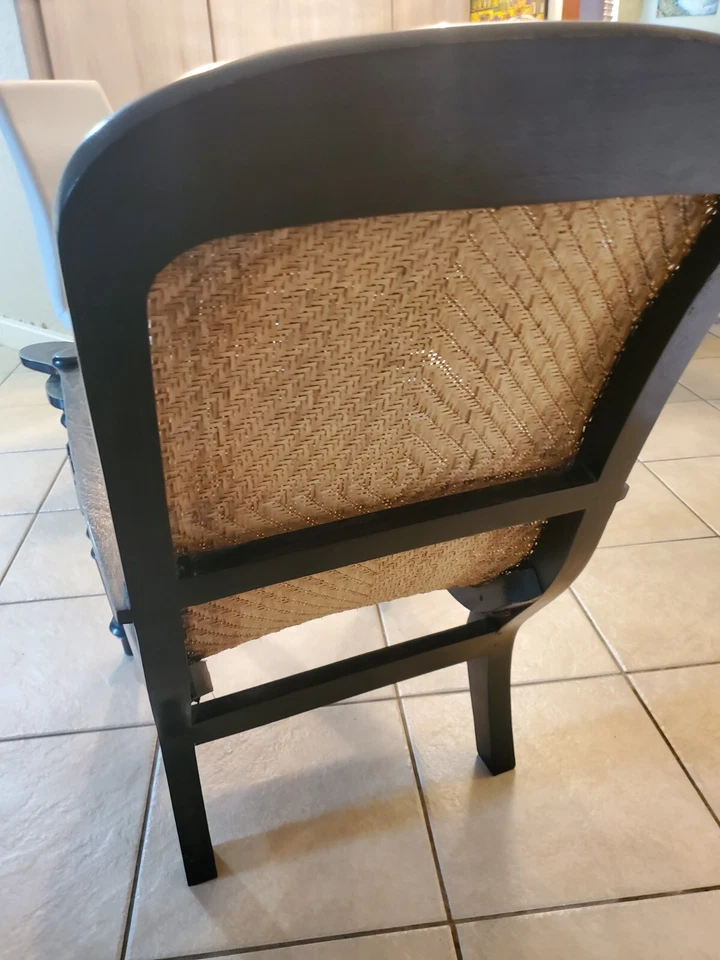 Silla Colonial Británica Plantación Madera Teca con Reposapiés-- ¡RARA!! Foto 3 de 4