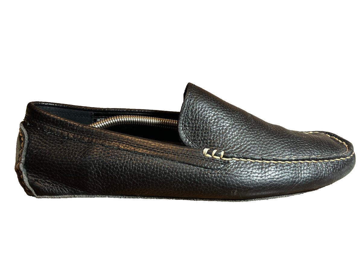 Banana Republic™ Black Leather Driving Loafers Men Sz 12 | eBay display picture 3