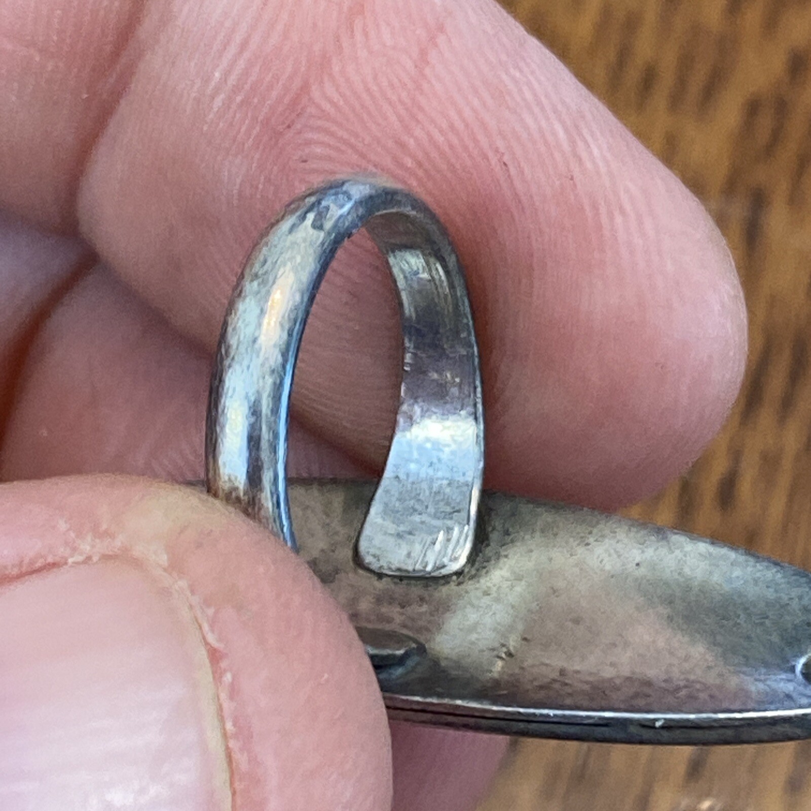 Lawrence Saufkie Hopi Ring Sterling Silver Vintage Superb Design Size 5