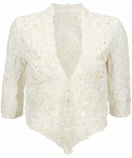 Kate Moss / Topshop Cream Crop Jacket 12 - Wedding / Formal / Occasion