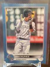 2022 Topps Mini Blue Parallel Dom Nunez #07/10 - Online Only #193 Rockies