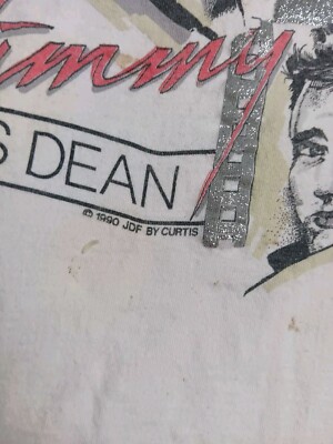 Vintage Diamond Dust 90's James Dean Single Stitch Glittery 1990 T