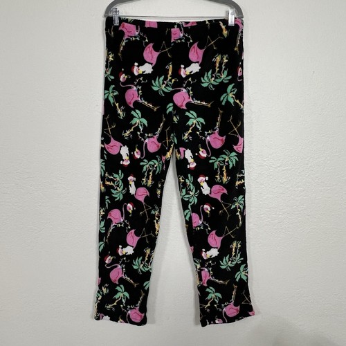 Secret Treasures Flamingo Christmas Fleece Pajama Bottom Pants Women’s Large