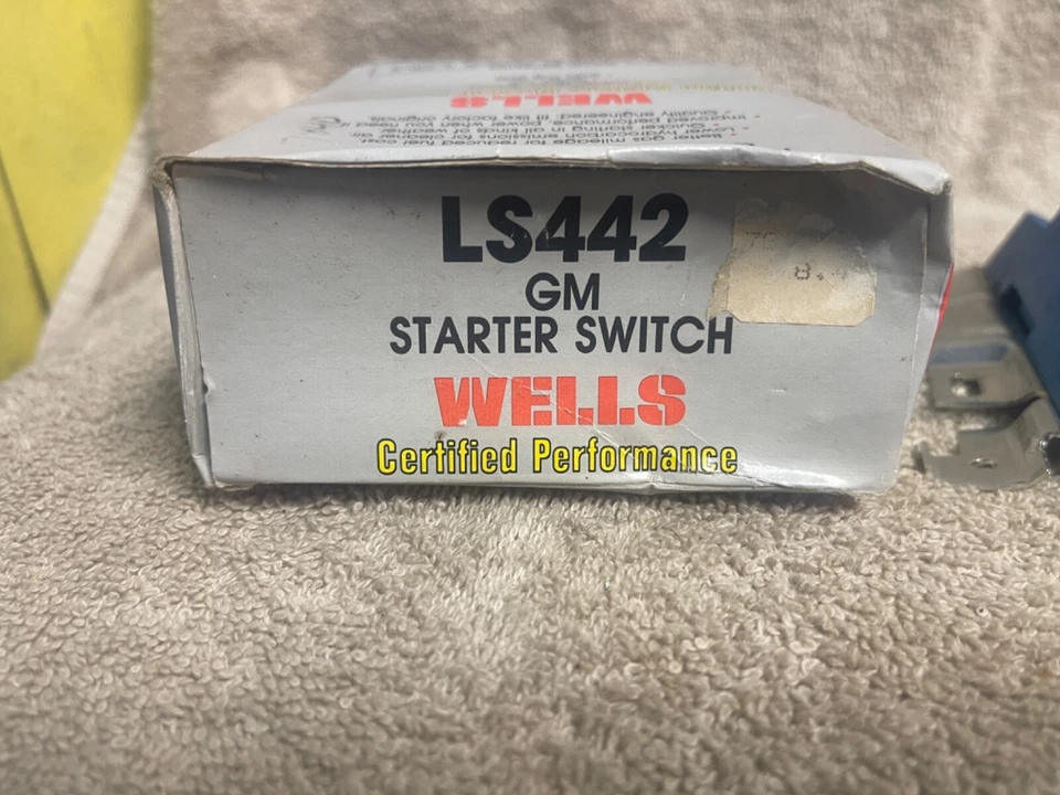 NOS WELLS LS442 GM STARTER SWITCH 1969-77 OLDS 1971-77 PONTIAC 1968-78 CHEVY - Imagem 2 de 4
