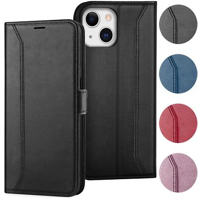 Handyhülle für iPhone 15 Plus Hülle Klapptasche Flip Case klappbare Schutzhülle
