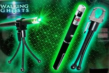 PARANORMAL EQUIPMENT 3PC GREEN LLIGHT PPEN GRID@ HOLDER & TRIPOD FREE CARRY BAG 