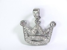 crown bling bling silver color with clear rhinestones