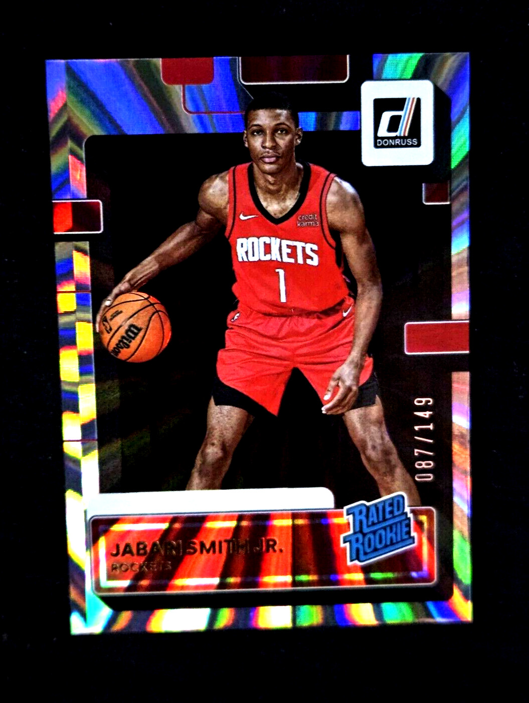 JABARI SMITH JR. 2022-23 Panini Donruss Rated Rookie Holo Laser /149 RC #203