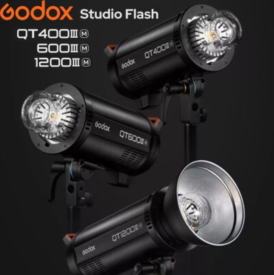 Godox QT400IIIM QT600IIIM QT1200IIIM HSS Studio Flash Light 2.4 Wireless Control