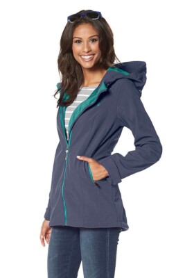 Flashlights Damen long Softshelljacke Softshell Jacke (Rauchblau, 36) J3345