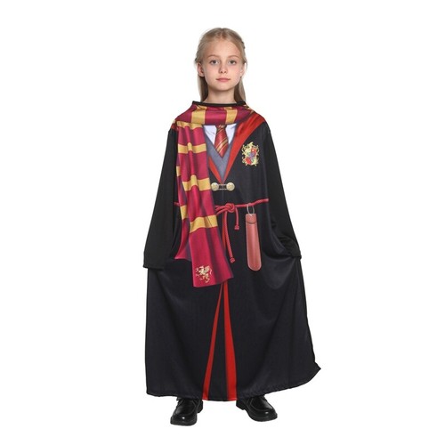 Harry Potter Printed Robe Gryffindor Hogwart Wizard Book Week Deluxe New - Picture 3 of 5