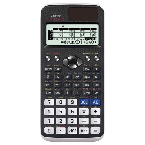 FX-991EX Wissenschaftlicher Taschenrechner Classwiz 552 Funktionstabelle Schwarz - Bild 7 von 8