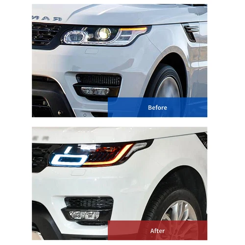 For Land Rover Range Rover Sport 14-17 Upgrade 2018+ style LED Modified Headamp - Picture 3 of 10