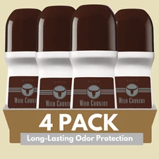 Avon Wild Country Roll-On Antiperspirant Deodorant - 2.6 fl oz (4-pack)