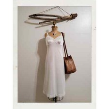 Vanity Fair Vintage White Lace Romantic Intimate Night Gown Slip Size 36