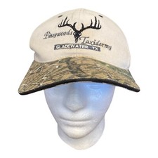 Vintage Camo Hat Cap Pineywoods Taxidermy USA Made Gladewater TX Tejas Toppers
