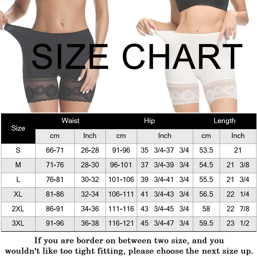 Slip Shorts for Under Dresses Women Anti Chafing Lace Panties