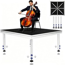 4' x 4' Portable Stage - Performance Floor Versatile Platform Adjustable Height