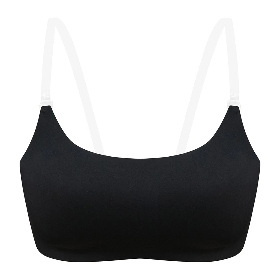 Nahtloser Damen BH mit transparenten Trägern und schönem Rückendesign - Bild 4 von 4