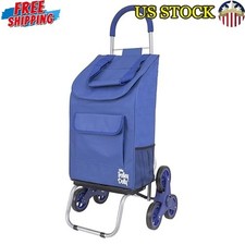 Folding Stair Climber Trolley Grocery Cart Heavy Duty 6 Wheels Utility Dolly New