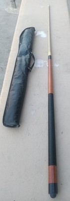 Collectible 2PCS VTG Viking Wooden Cue Stick with Pouch Rare to Find
