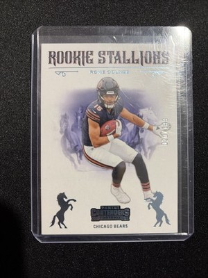 2024 Panini Contenders - Rookie Stallions Rome Odunze #13 Blue /199 (RC)