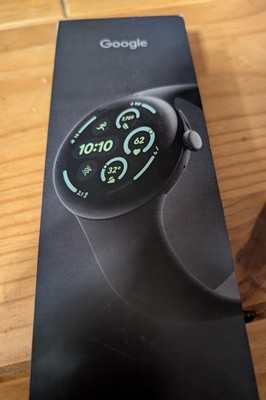 Google Pixel Watch 3, WiFi, 45 mm, Aluminium Matt Black Schwarz