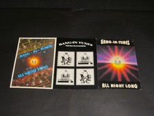 3 BANG-IN TUNES OLDSKOOL HARDCORE RAVE FLYERS 1992 EDGE ECLIPSE AMNESIA HOUSE VG