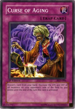YuGiOh Curse of Aging PGD-EN094 Common Englisch Played 1st