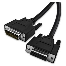16 Feet 5 Meter DB15 15 Pin Two Row Straight Through 16 ft Female to Male