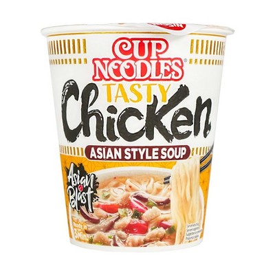 Nissin Cup Nudeln Tasty Chicken 63g Nudelsuppen Instantnudeln Instant noodles CU