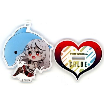 Sakamata Chloe & Dolphin Hololive Maxell Aqua Park Shinagawa Ständer Japan C551