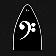 GUITAR TRUSS ROD COVER - Engraved Etch - Fit Paul Reed Smith PRS USA - BASS CLEF