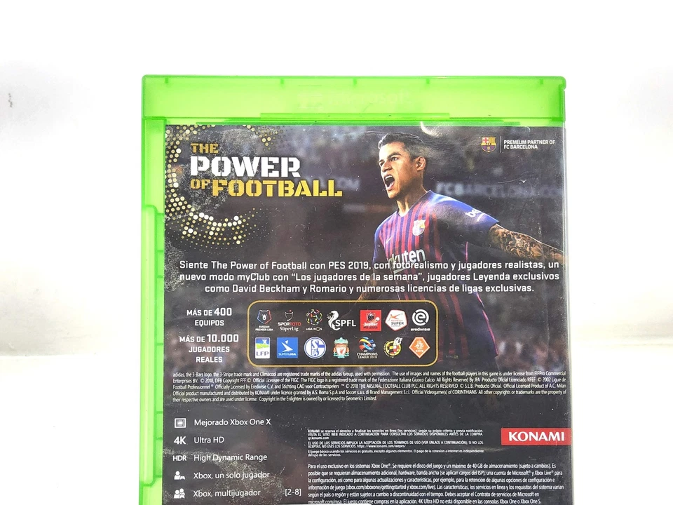 PES 2019 Pro Evolution Soccer Konami Juego Xbox One Edicion España PAL Am, foto 2 de 4
