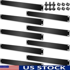 Metal Rack Blank Panels Server Installation W/ Mounting Screws Durable Design US